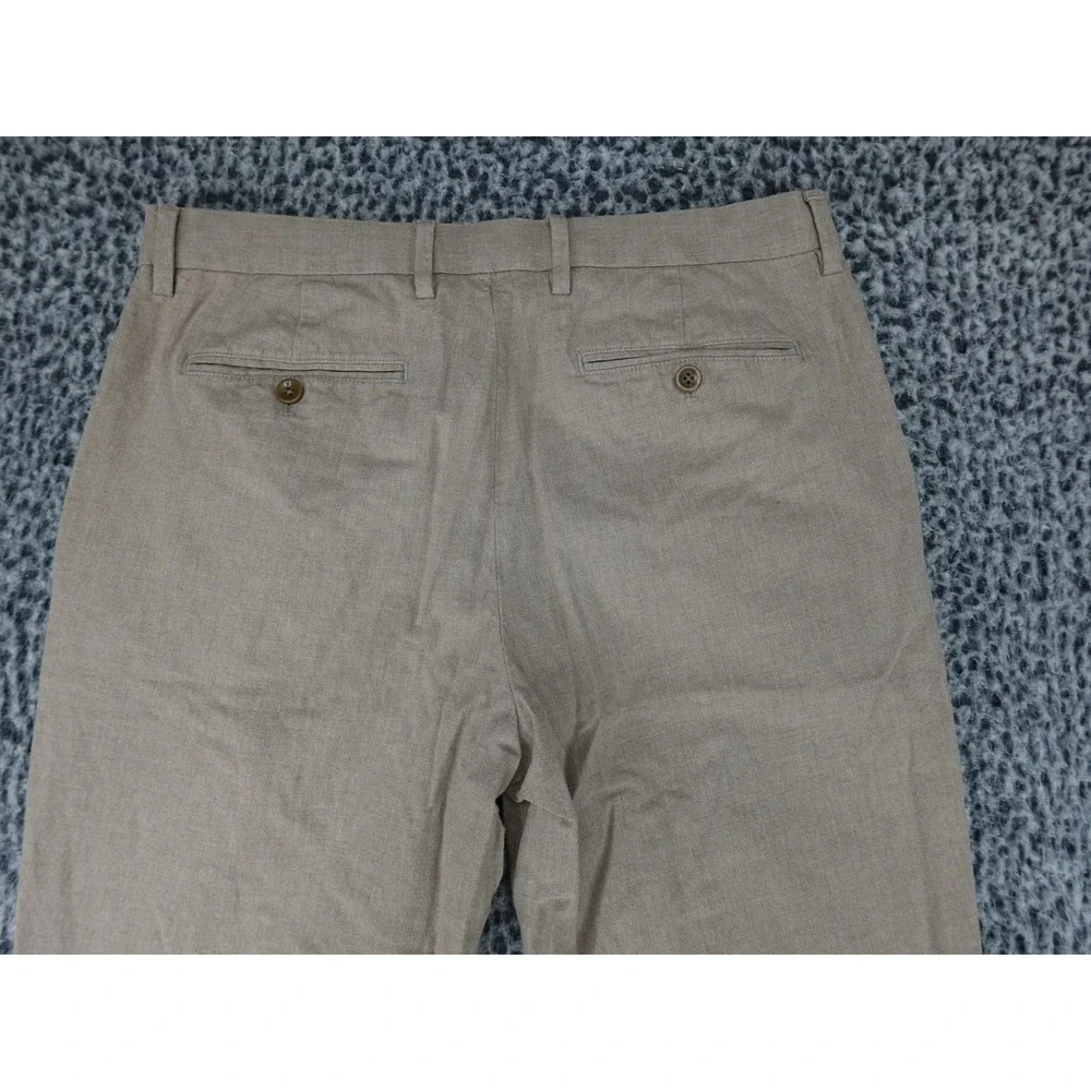 Banana Republic Kentfield Pant Mens 33x34 Khaki Cotton Straight Chino